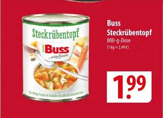 Buss Steckrübenpott 800-g-Dose