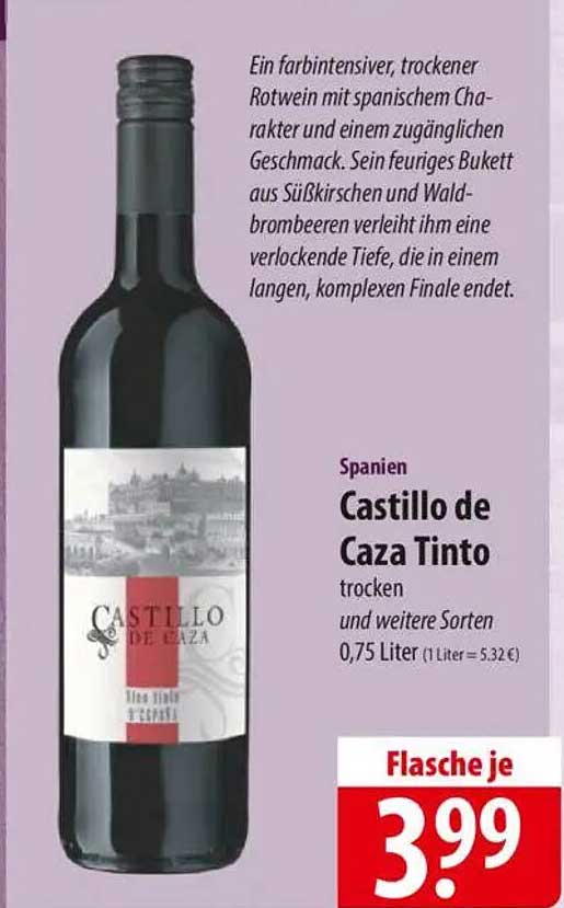 Castillo de Caza Tinto trockener Rotwein