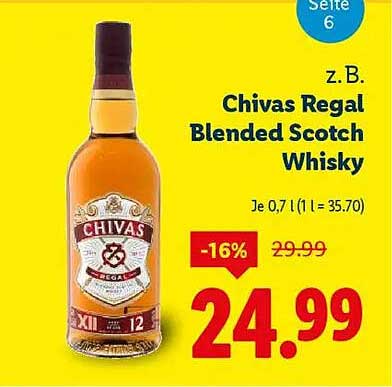 Chivas Regal Blended Scotch Whisky 0,7l
