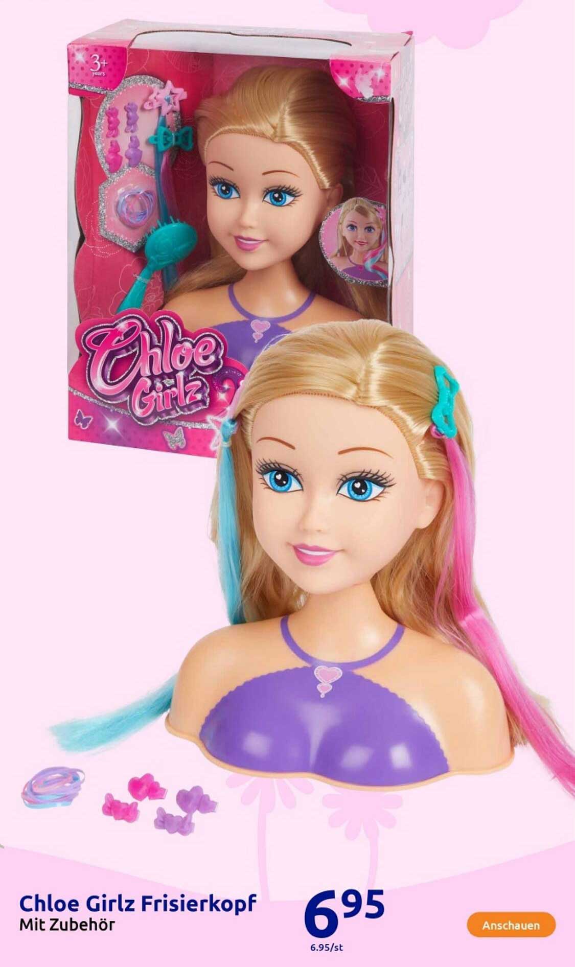 Chloe Girlz Frisierskopf mit Zubehör