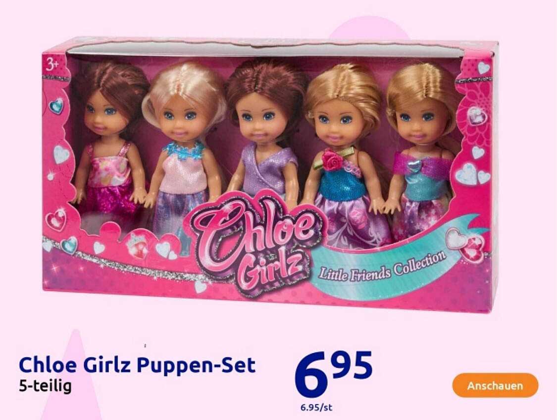 Chloe Girlz Puppen-Set 5-teilig