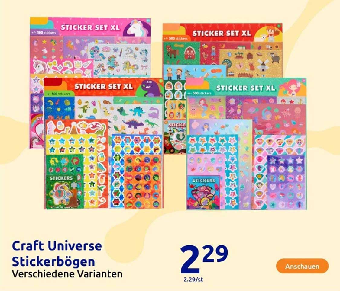 Craft Universe Stickerbögen - Verschiedene Varianten