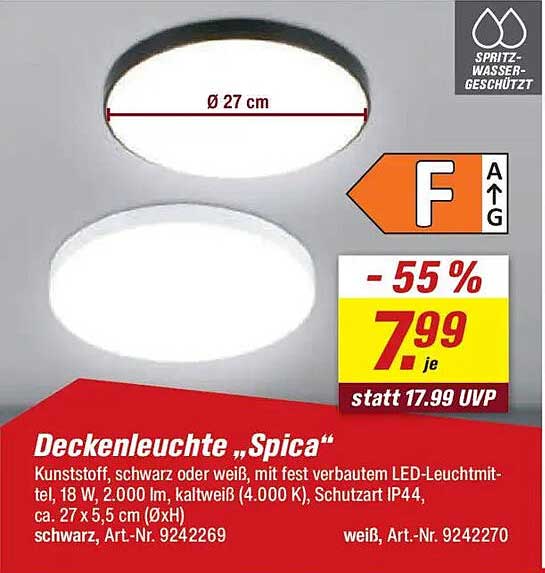 Deckenleuchte „Spica“