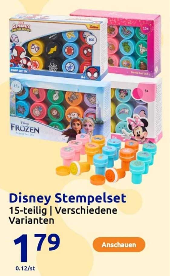 Disney Stempelset 15-teilig | Verschiedene Varianten