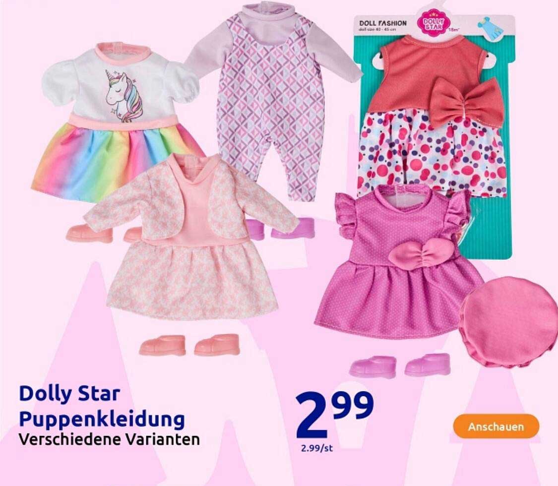 Dolly Star Puppenkleidung - Verschiedene Varianten