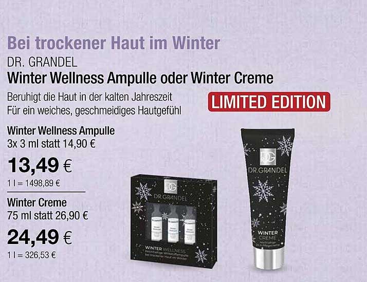 DR. GRANDEL Winter Wellness Ampulle oder Winter Creme