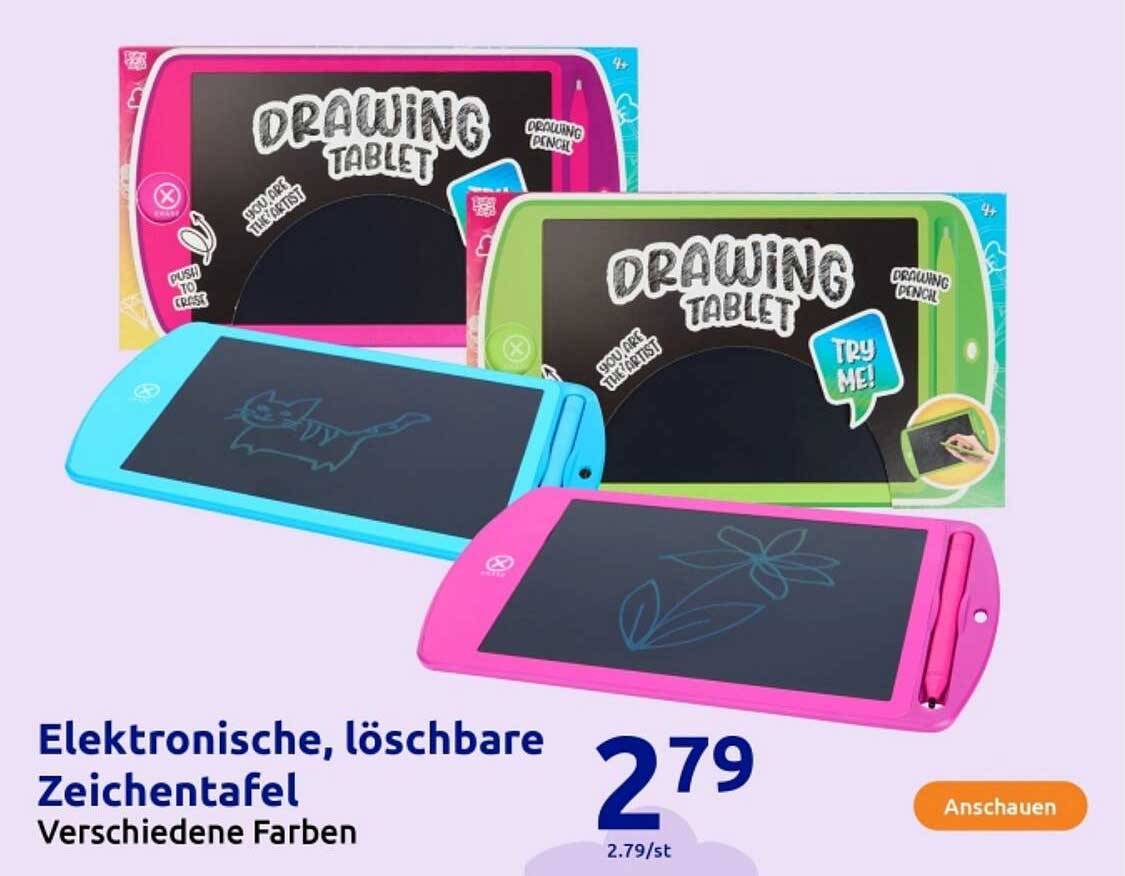 Elektronische, löschbare Zeichentafel
