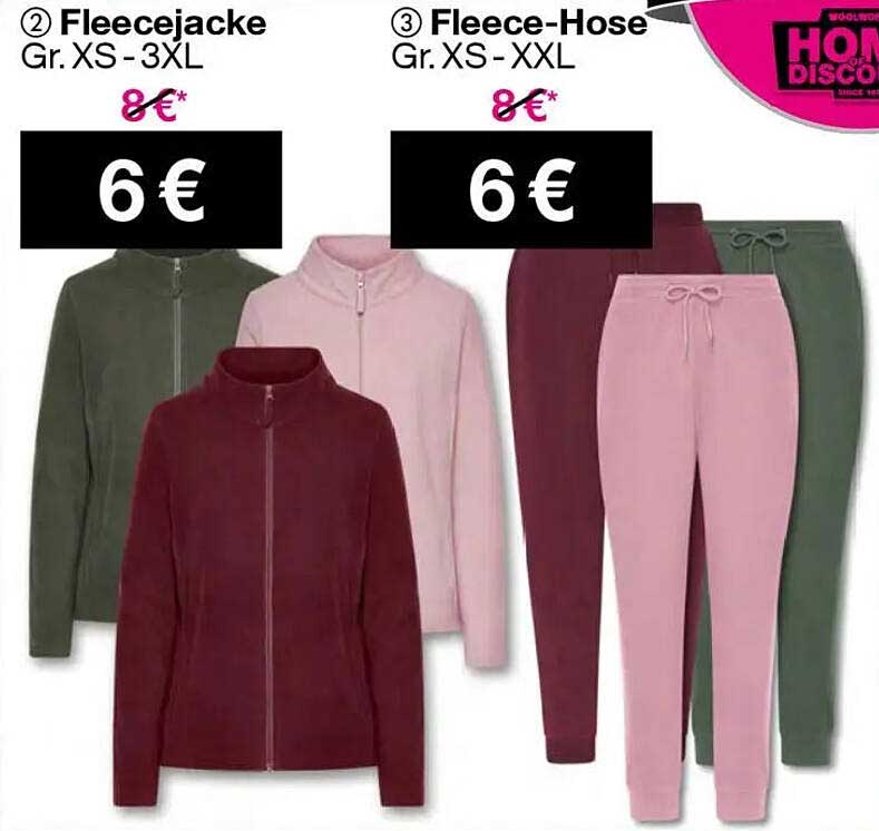 Fleecejacke und Fleece-Hose für nur 6€