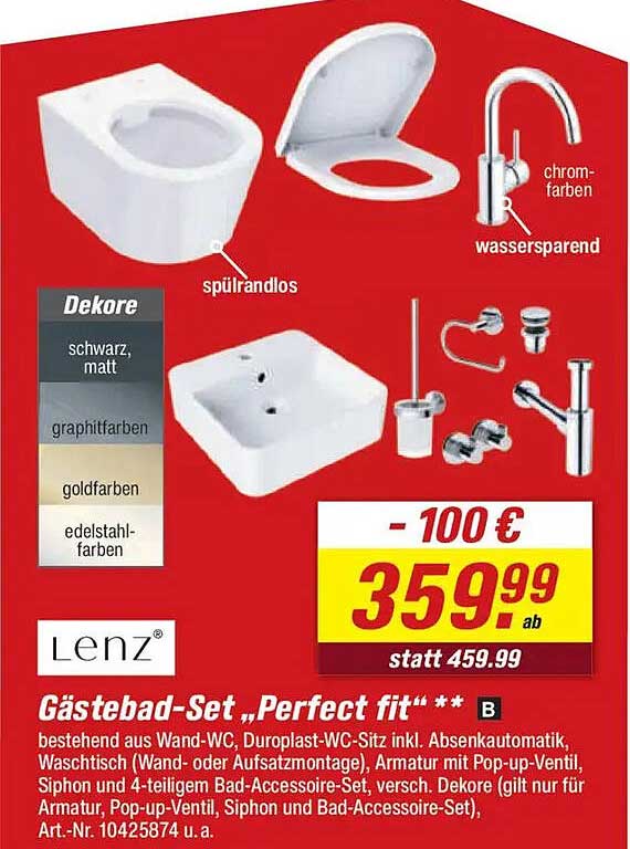 Gäste-Bad-Set „Perfect fit“