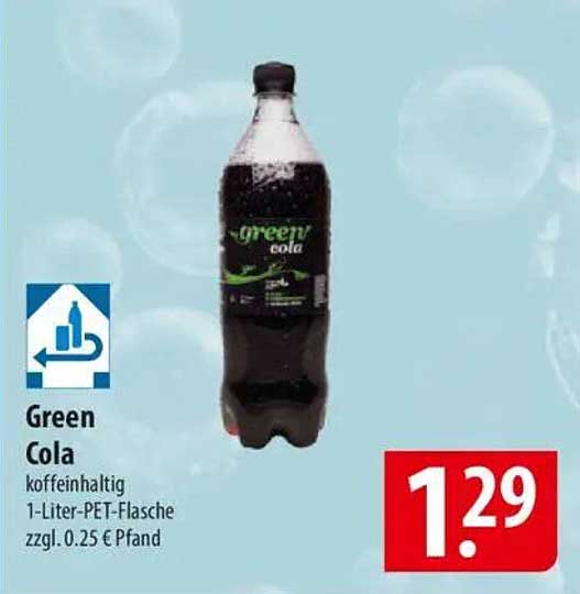 Green Cola 1-Liter-PET-Flasche