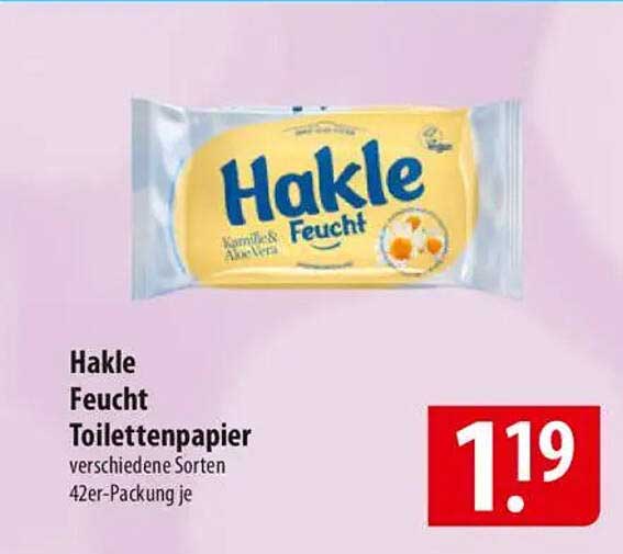 Hakle Feucht Toilettenpapier 42er-Packung