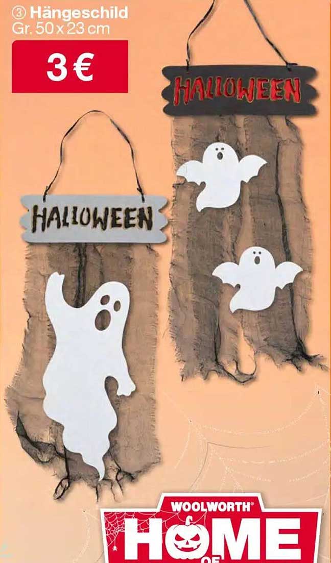 Hängeschild Halloween - 50 x 23 cm