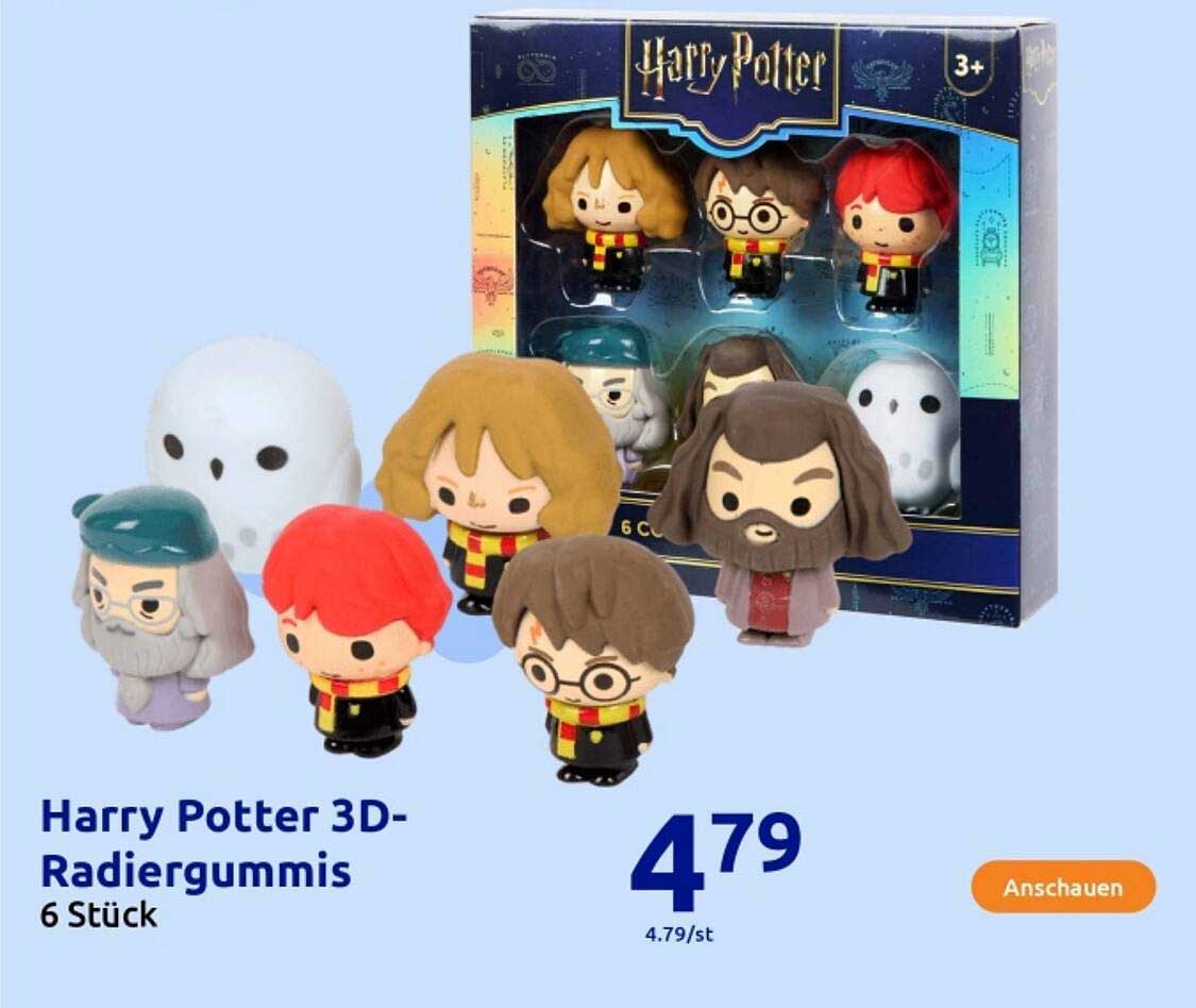 Harry Potter 3D-Radiergummis 6 Stück