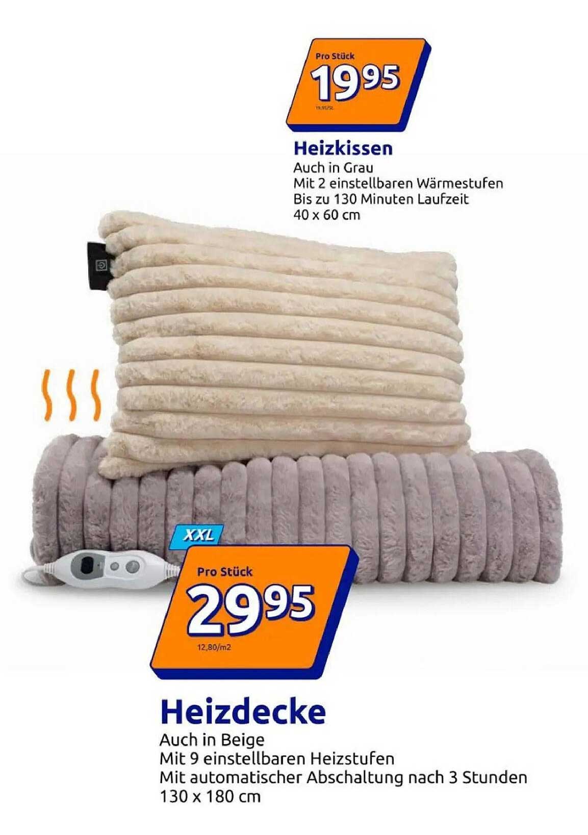 Heizkissen und Heizdecke