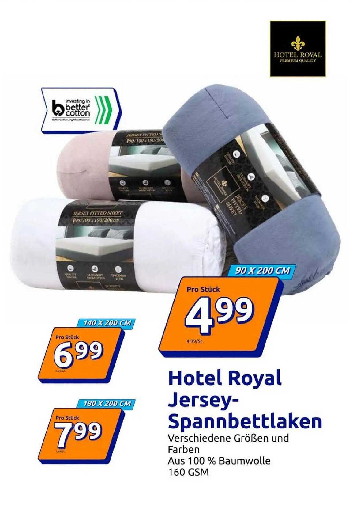 Hotel Royal Jersey-Spannbettlaken