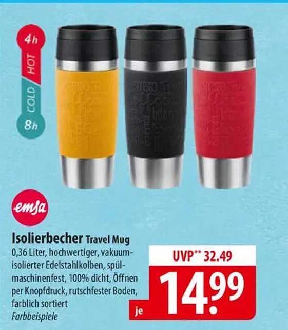 Isolierbecher Travel Mug