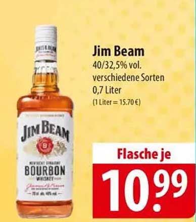Jim Beam Bourbon 0,7 Liter (verschiedene Sorten)