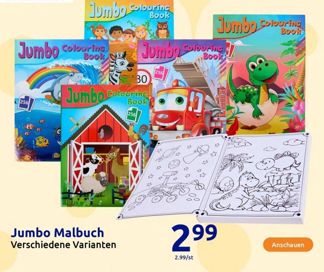 Jumbo Malbuch - Verschiedene Varianten