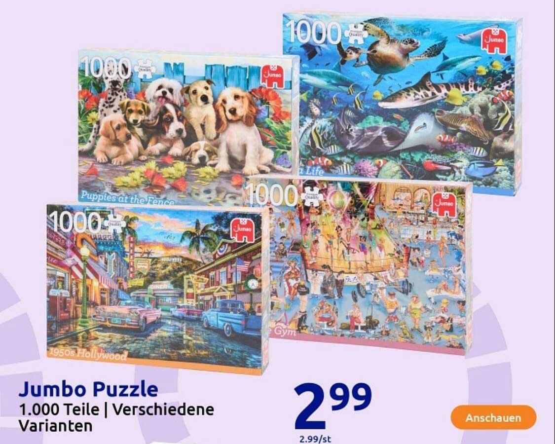 Jumbo Puzzle – 1.000 Teile | Verschiedene Varianten