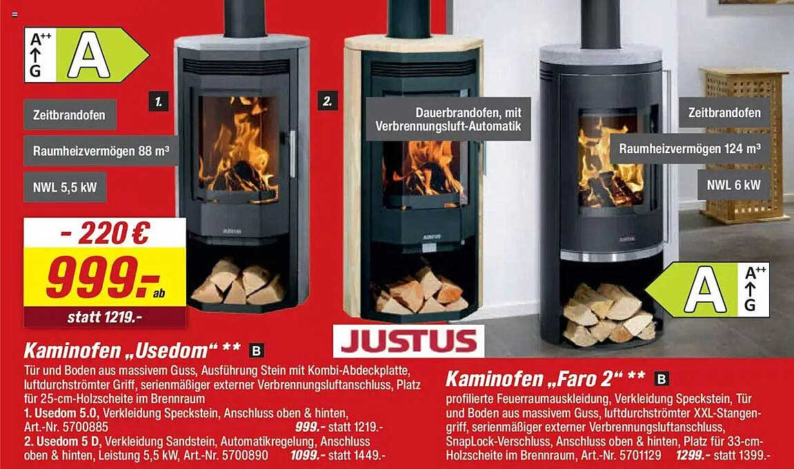 Kaminofen "Usedom" - Ihr neuer Lieblingsofen für kalte Winterabende