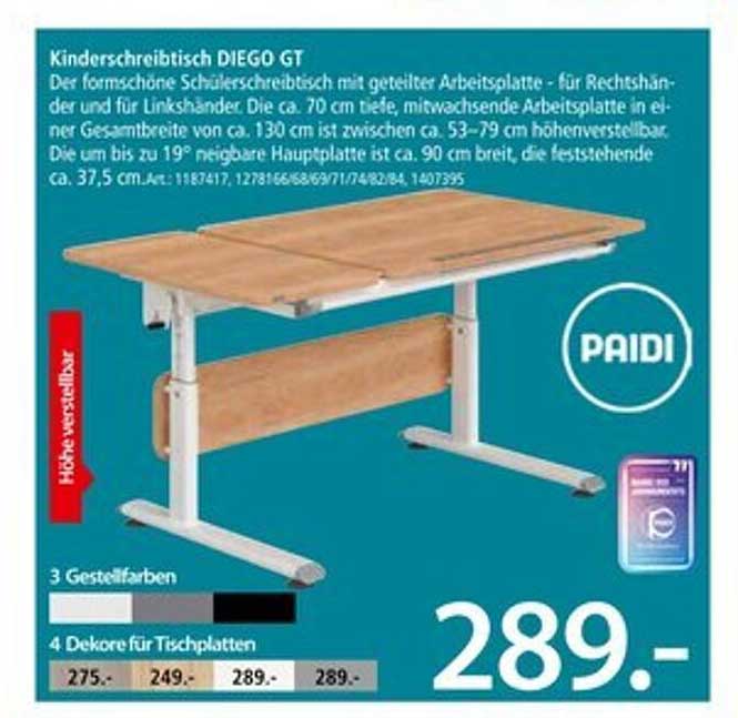 Kinderschreibtisch DIEGO GT