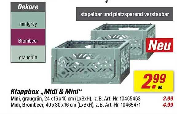 Klappbox „Midi & Mini“