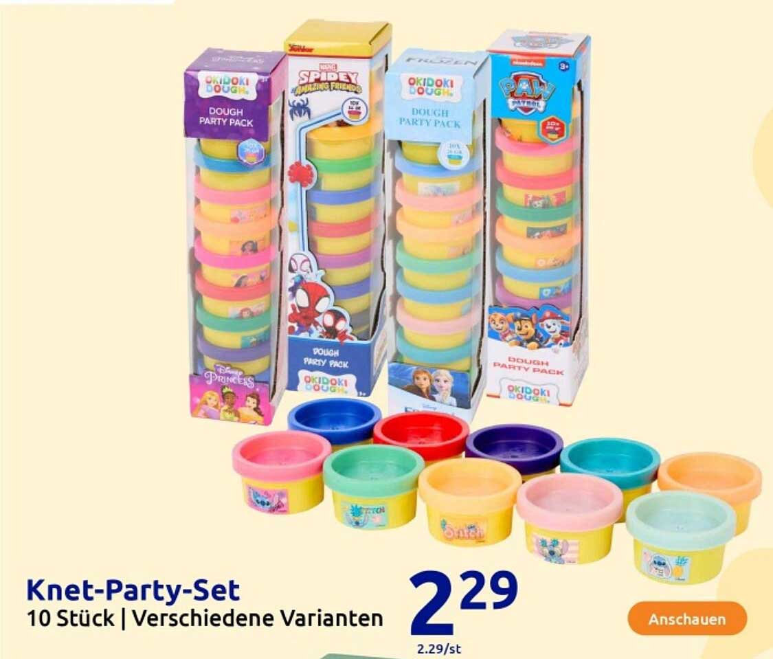 Knet-Party-Set - 10 Stück | Verschiedene Varianten