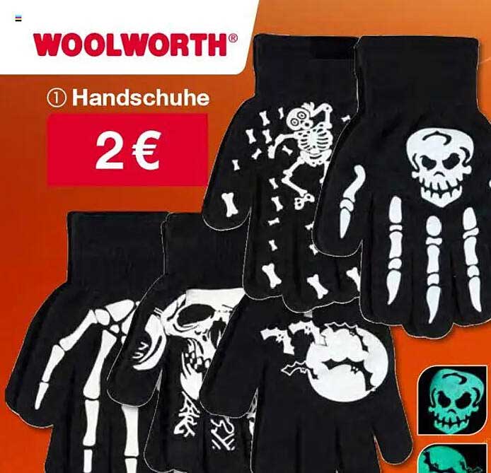 Kreative Handschuhe mit gruseligem Design für nur 2 €