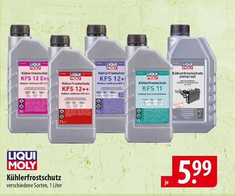 Kühlerfrostschutz LIQUI MOLY - verschiedene Sorten, 1 Liter