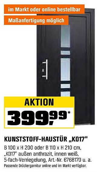 KUNSTSTOFF-HAUSTÜR „K017“