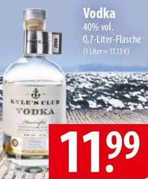 Kyle's Club Vodka 0,7-Liter-Flasche - 40% vol.