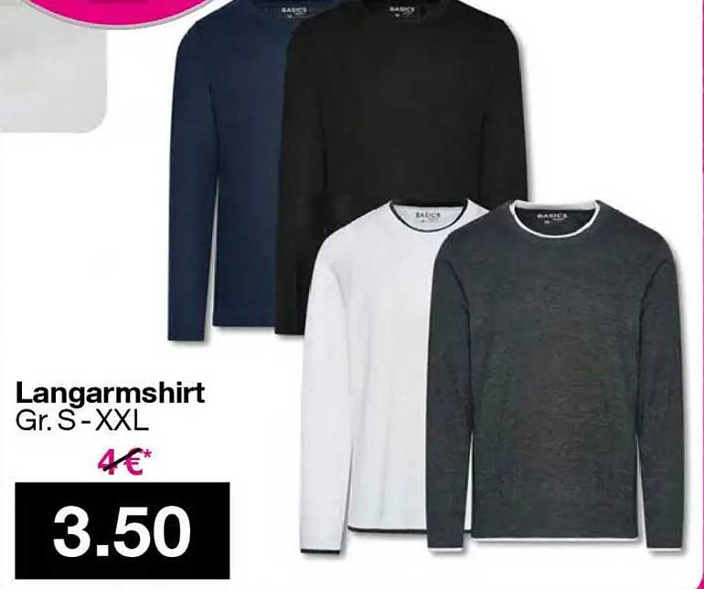 Langarmshirt Gr. S-XXL