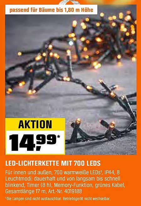 LED-Lichterkette mit 700 LEDs