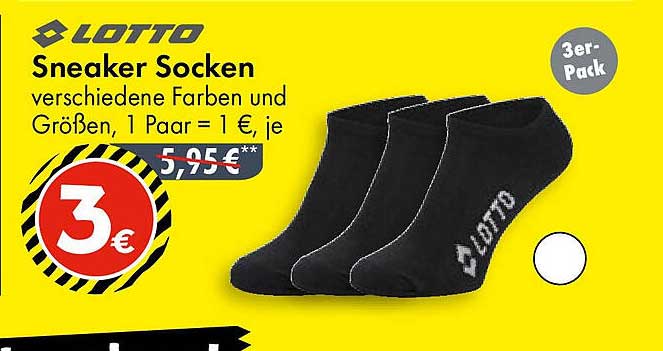 Lotto Sneaker Socken 3er-Pack