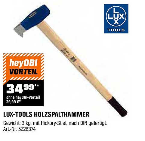 LUX-TOOLS Holzspalthammer