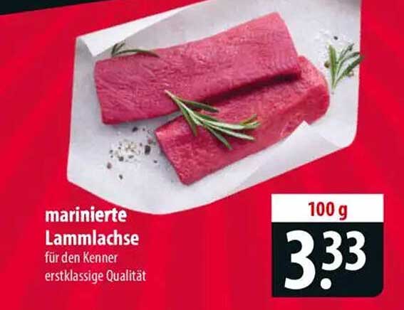 marinierte Lammlachse für den Kenner – erstklassige Qualität