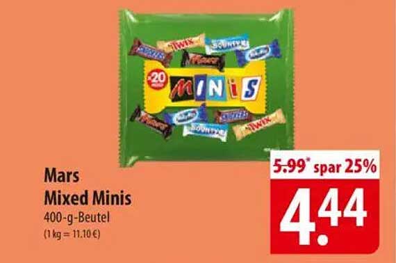Mars Mixed Minis 400-g-Beutel