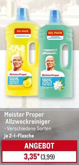 Meister Proper Allzweckreiniger - Verschiedene Sorten, je 2-l-Flasche