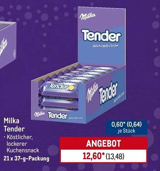 Milka Tender - Köstlicher, lockerer Kuchensnack