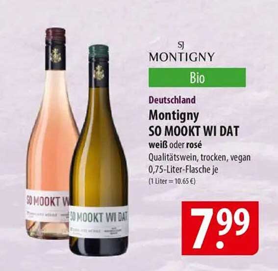 Montigny SO MOOKT WI DAT Qualitätswein, trocken, vegan, 0,75-Liter-Flasche