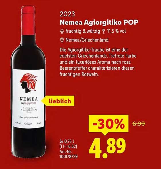 Nemea Agiorgitiko POP - Fruchtiger Rotwein aus Griechenland
