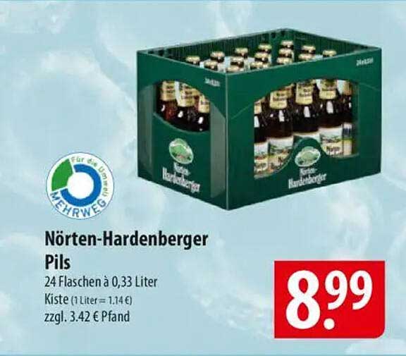 Nörten-Hardenberger Pils - 24 Flaschen à 0,33 Liter