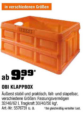 OBI KLAPPBOX - Praktische Alleskönner für Ihren Haushalt