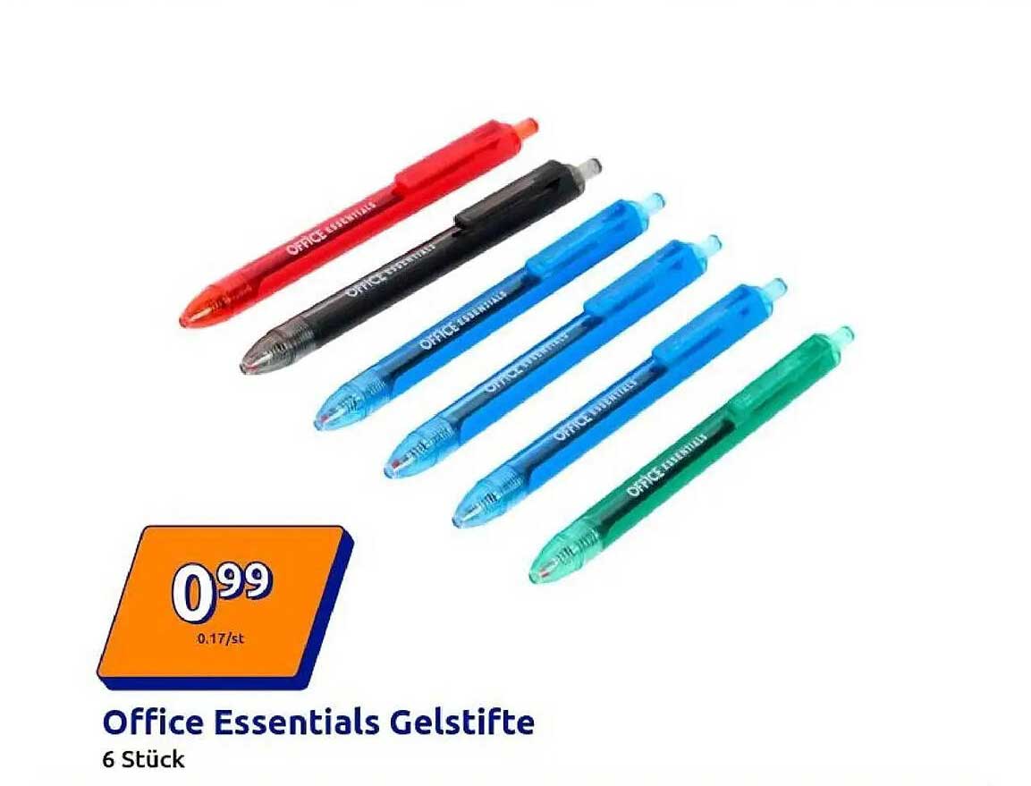 Office Essentials Gelstifte - 6 Stück