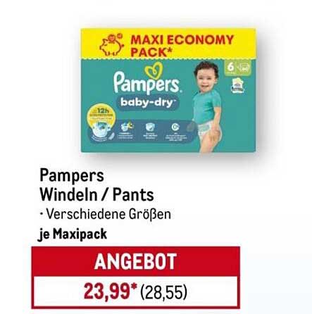 Pampers Windeln / Pants - Maxi Economy Pack