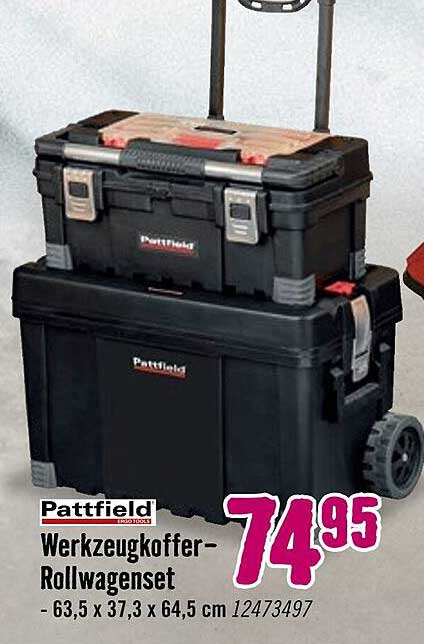 Pattfield Werkzeugkoffer-Rollwagenset