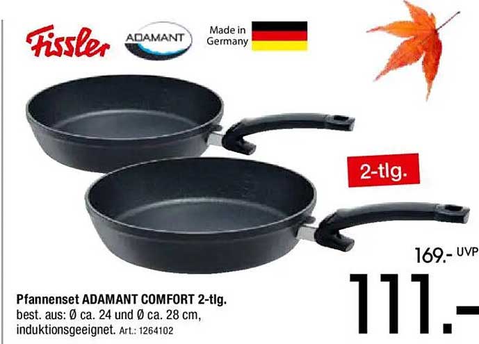 Pfannenset ADAMANT COMFORT 2-tlg.