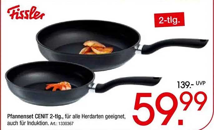 Pfannenset CENIT 2-tlg., für alle Herdarten geeignet, auch für Induktion