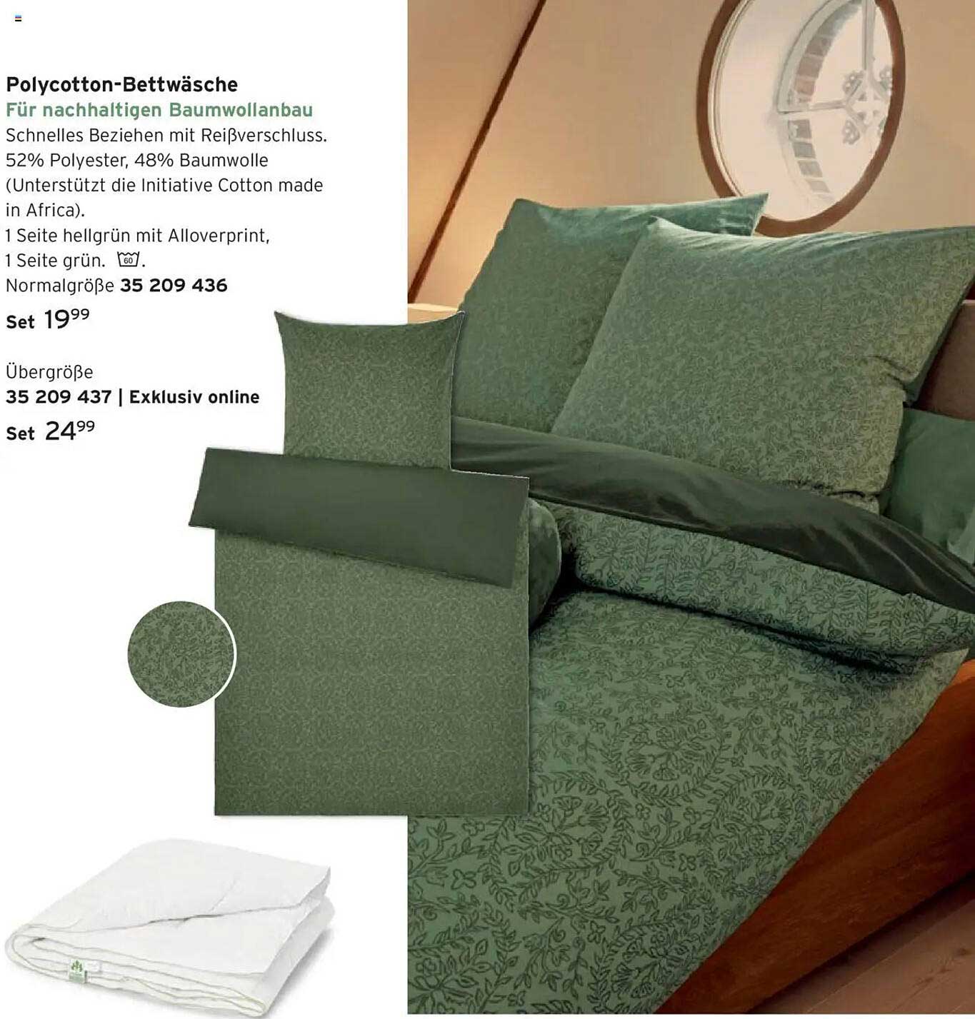 Polyacryton-Bettwäsche für nachhaltigen Baumwollanbau