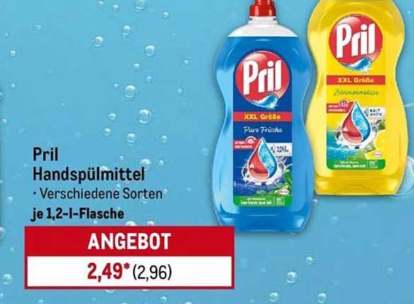 Pril Handspülmittel - Verschiedene Sorten je 1,2-L-Flasche